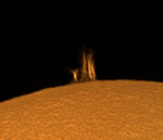 Solar prominences, September 5, 2020